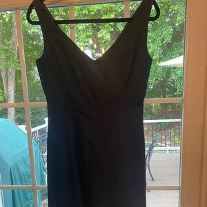 Dark Navy Crew Poplin Dress